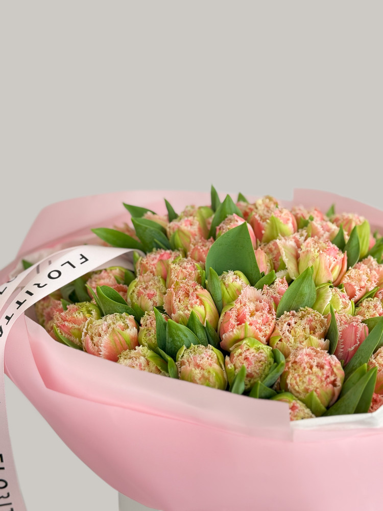 80 tulips in harmonious hues