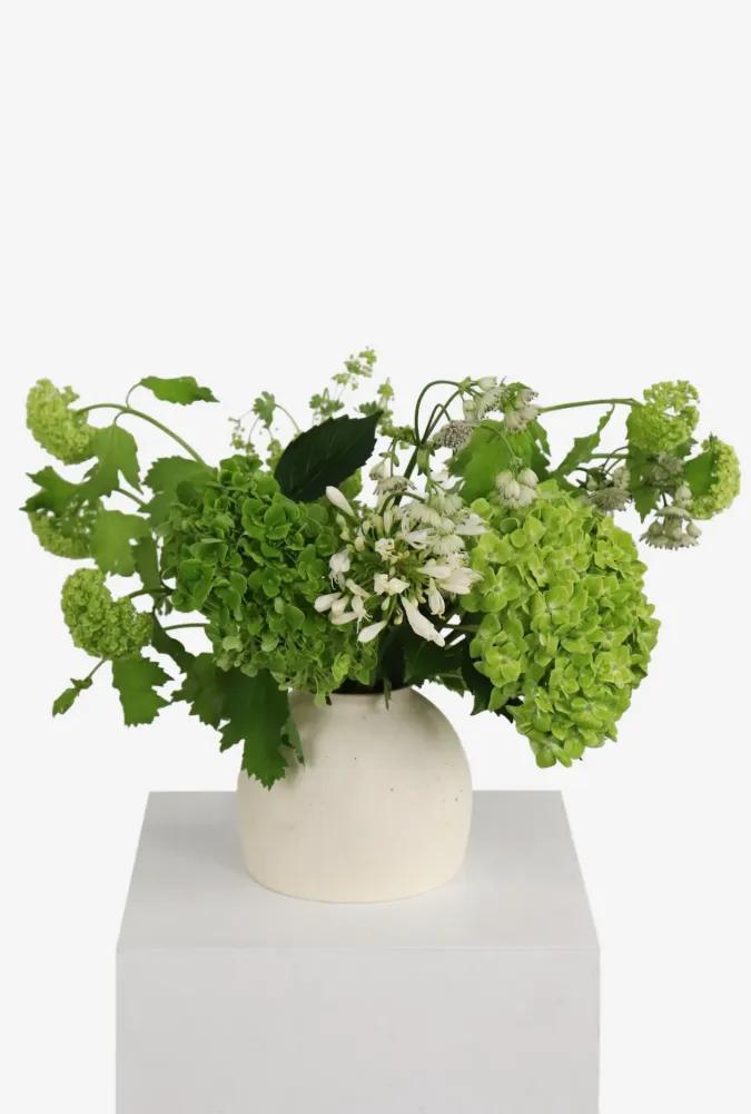Floral decor green serenity