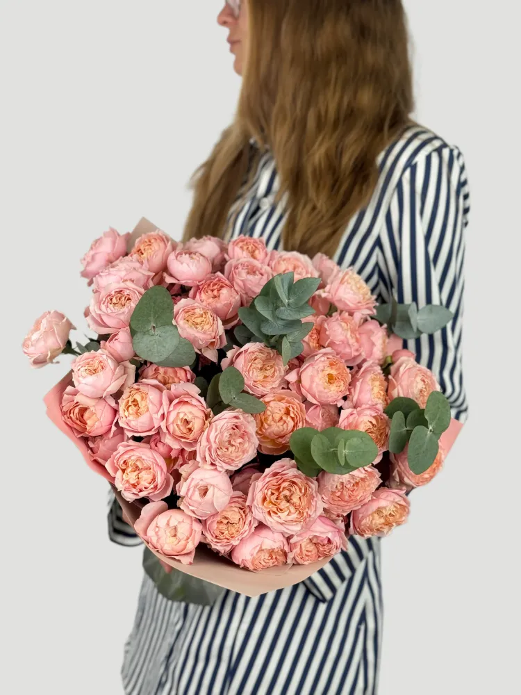 Juliett peony roses bouquet (15 stems)