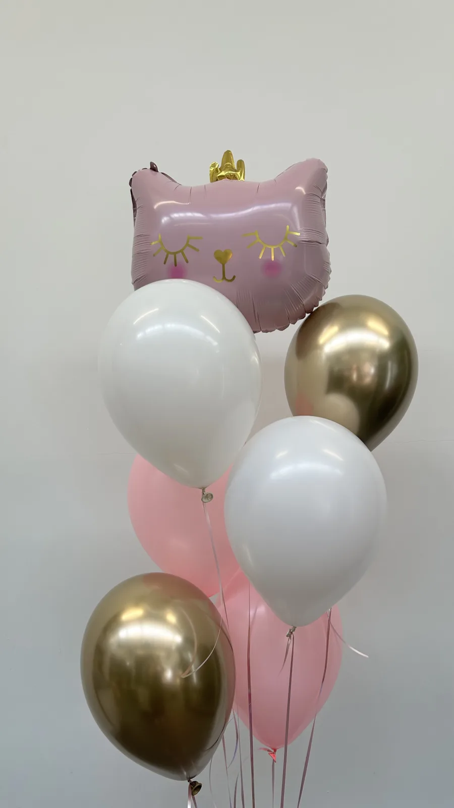 Princess kitty set (7 balloons helium inflated)