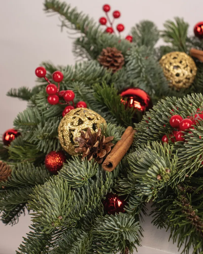 Classic Christmas cheer wreath