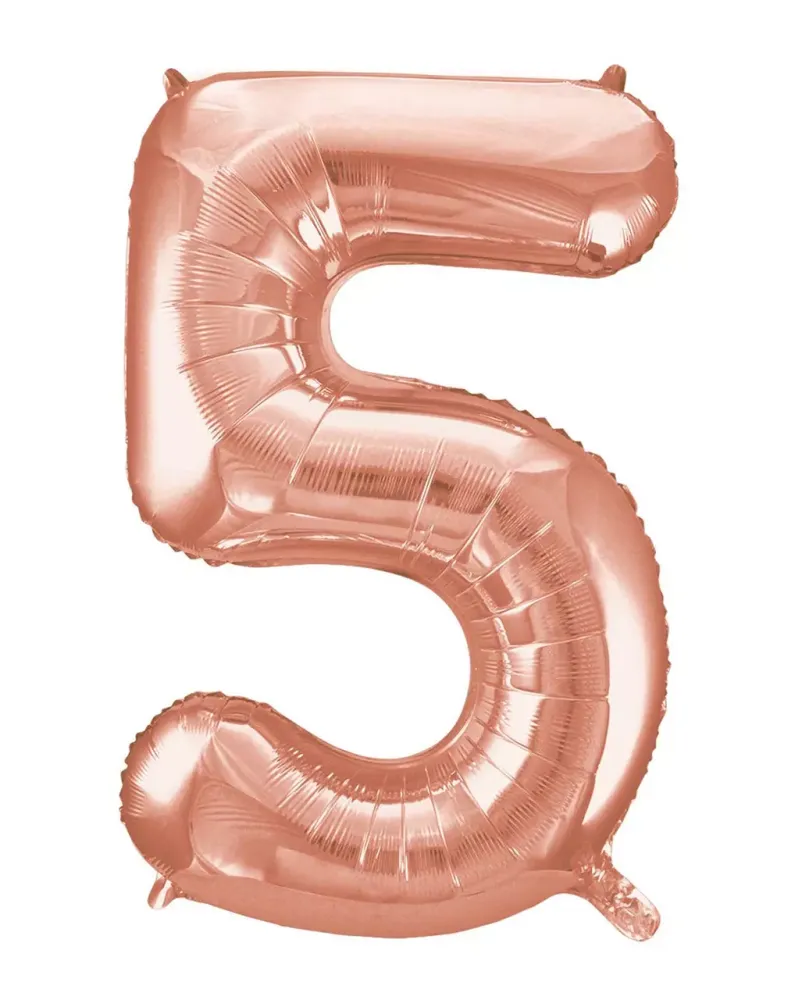 Silver balloon number 5 (helium inflated)