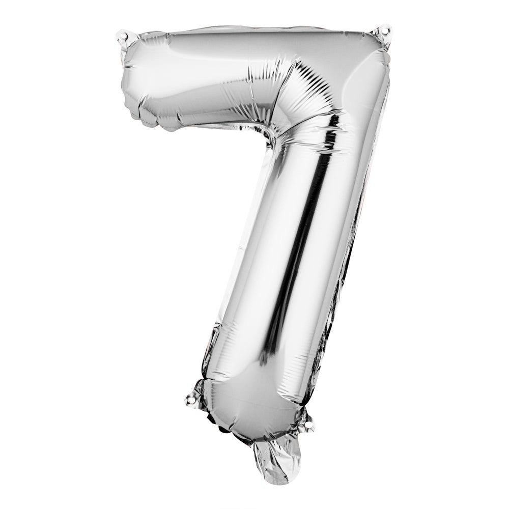 Silver balloon number 6 (helium inflated)