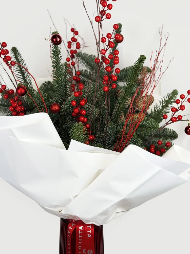 Frosted berries & fir