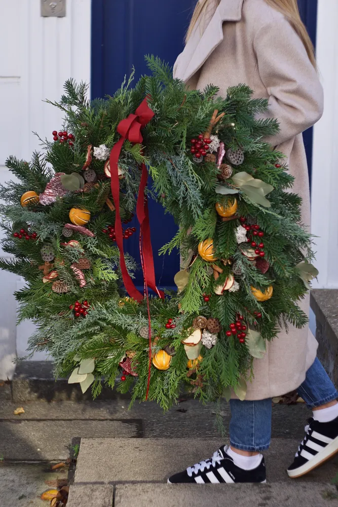 The grand Christmas wreath