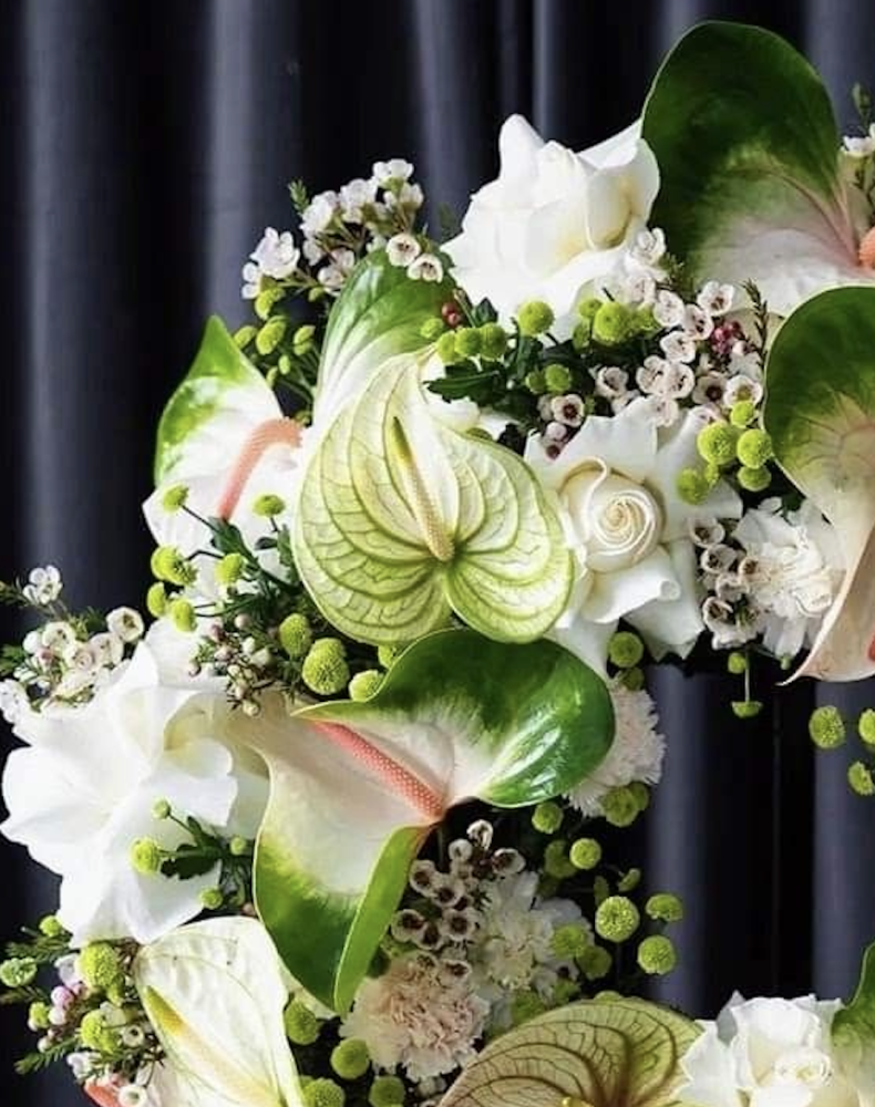 Whispers of peace in green & white