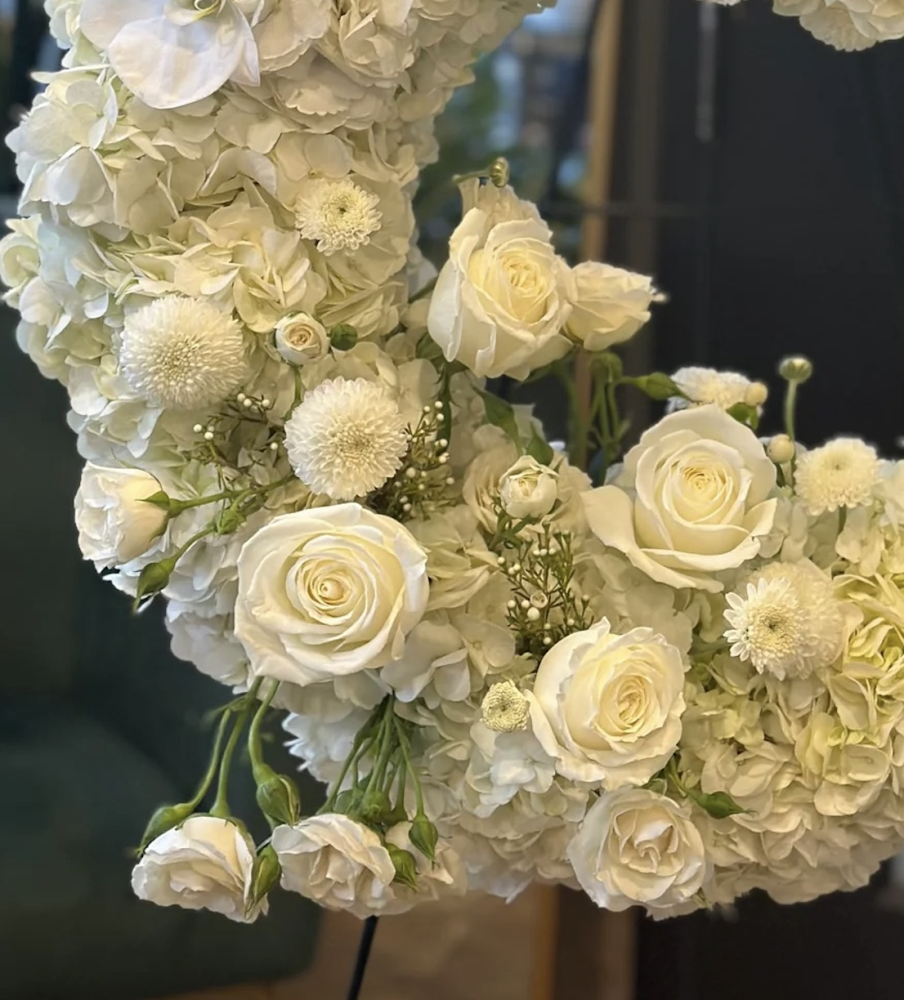 Heavenly white embrace