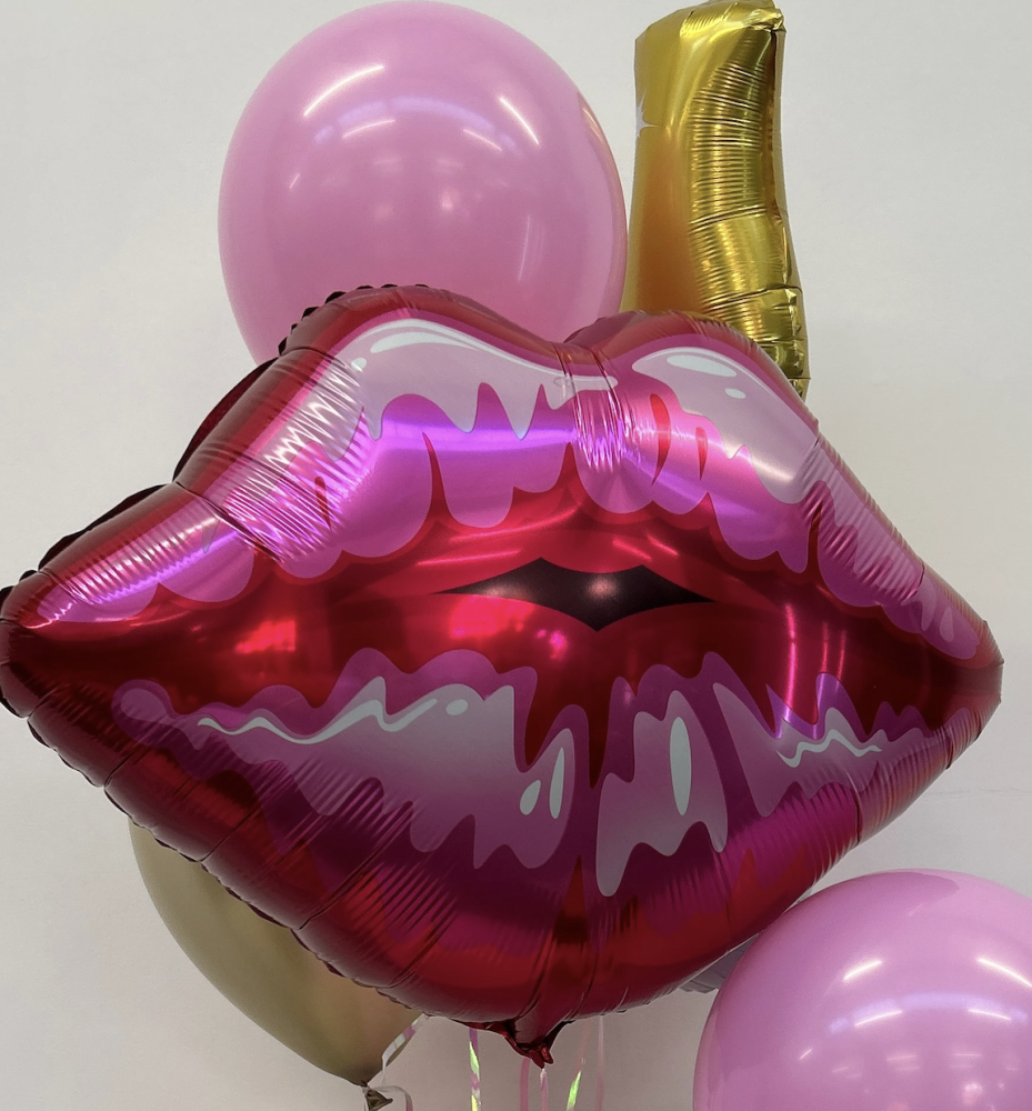 Lipstick sparkle (9 balloon helium inflated)