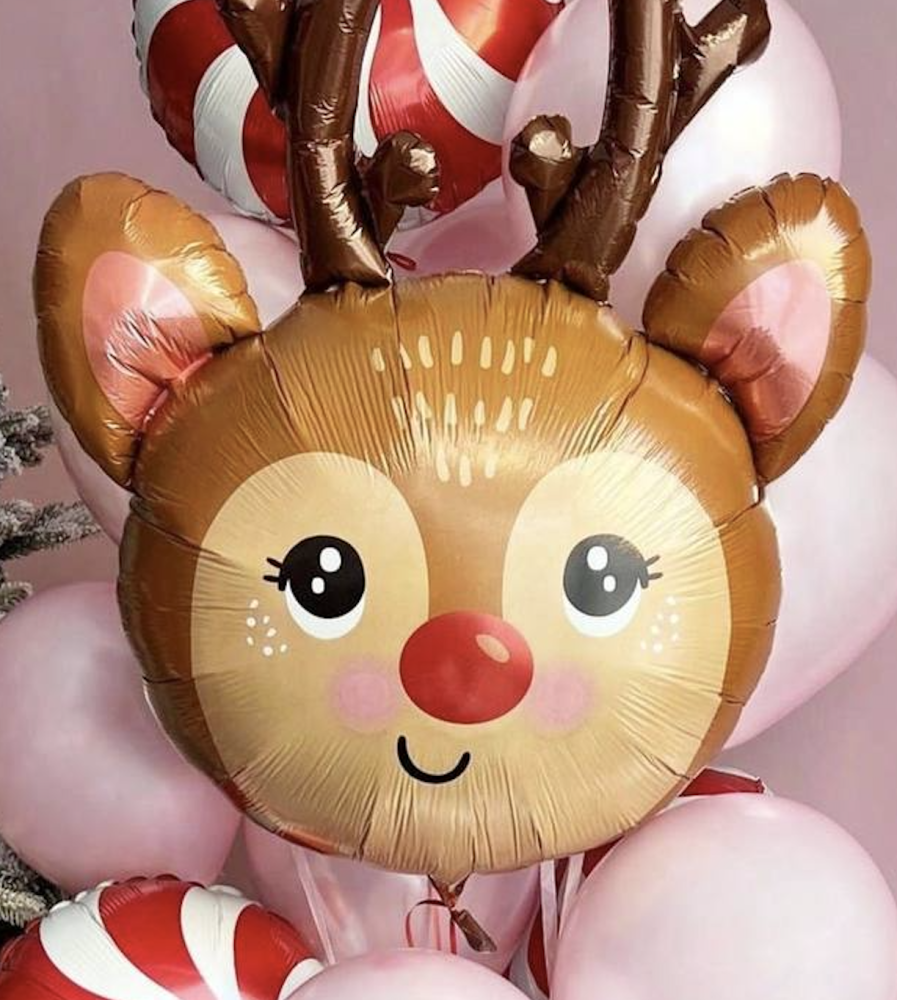 Holiday festive whirl (13 balloon helium inflated)