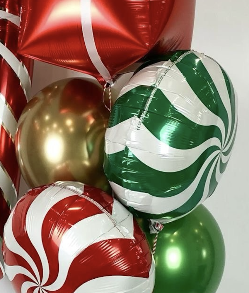 Christmas on the strand (6 balloon helium inflated)