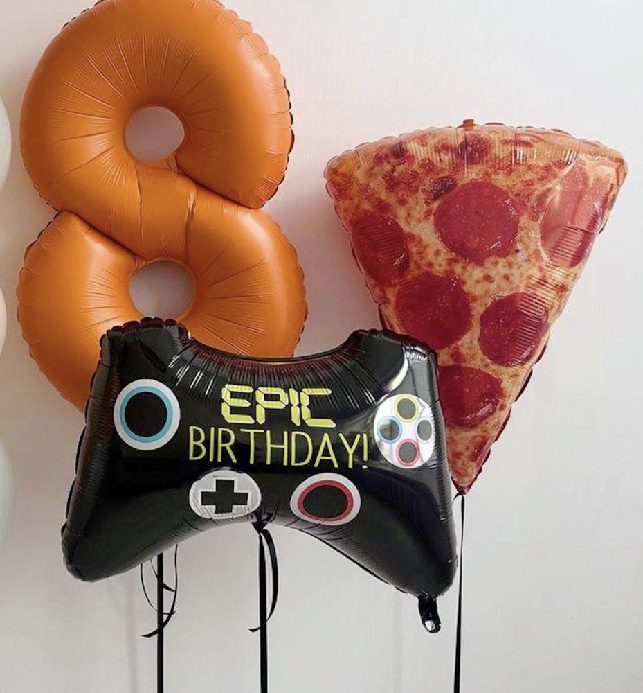 Game & slice celebration (13 balloons helium inflated)