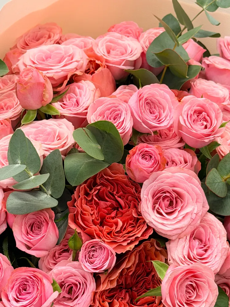 Pink manifesto (roses & spray roses)