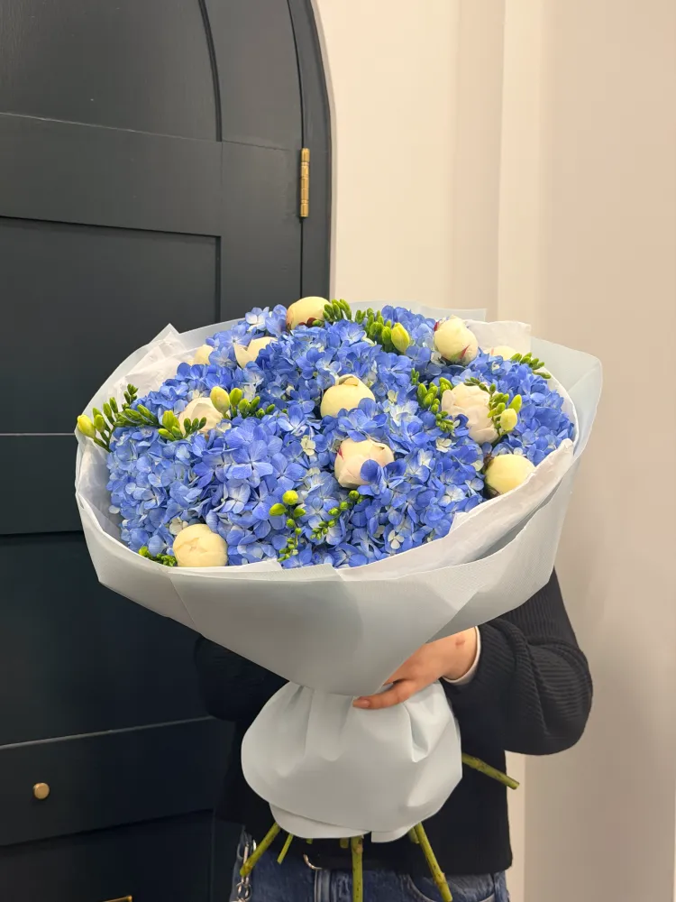 Sapphire Romance Bloom (hydrangeas, peonies & freesias)