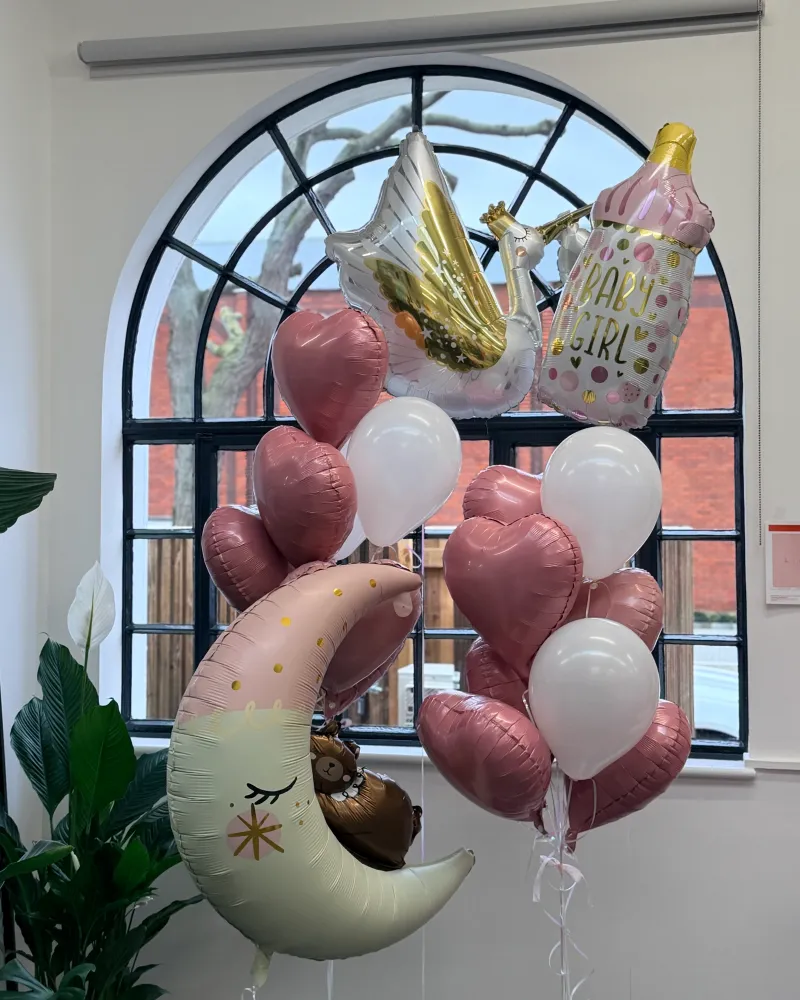 It's a girl celebration (19 balloons balloons helium inflated)