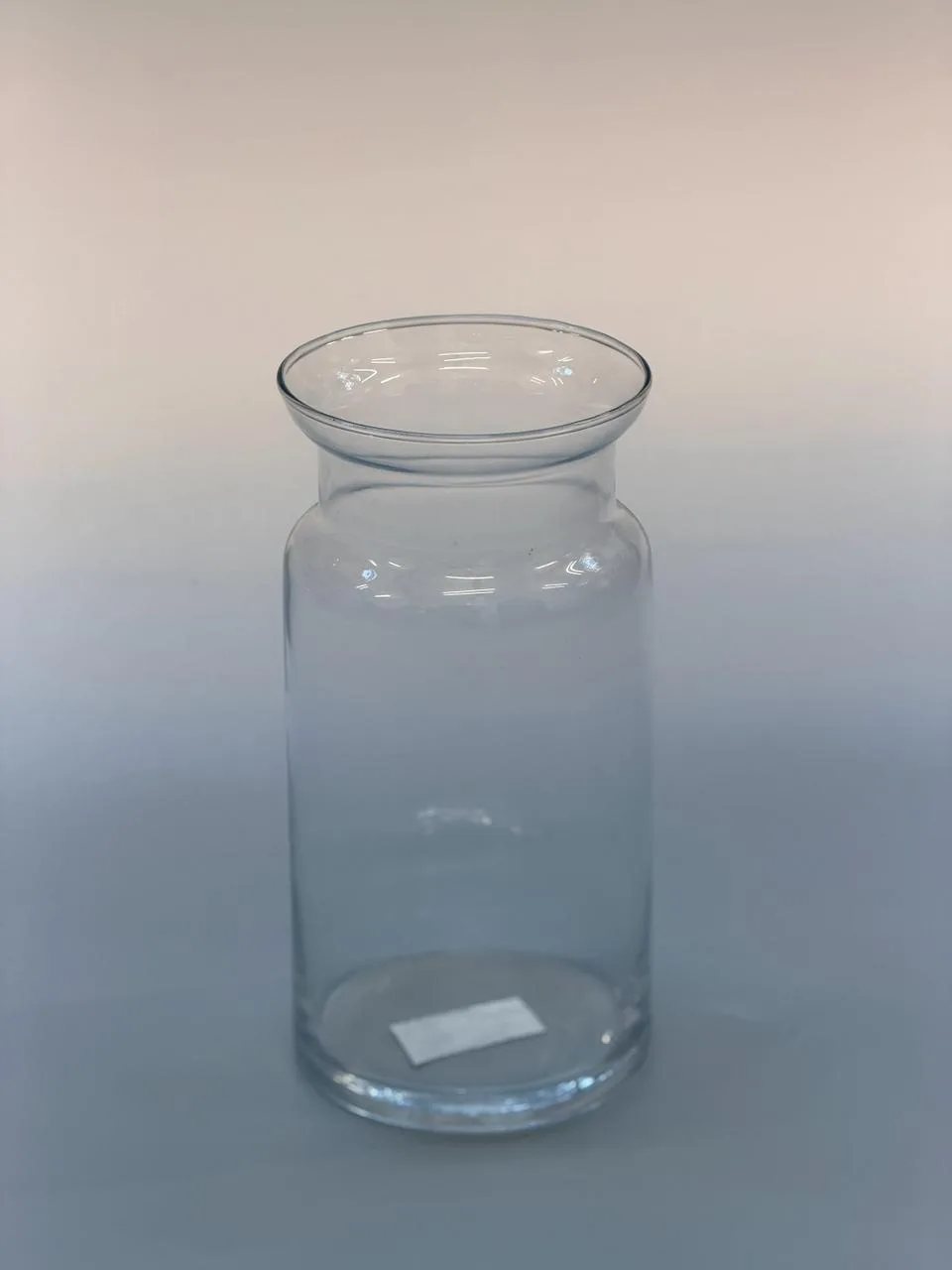 Clear glass cylinder vase 20cm