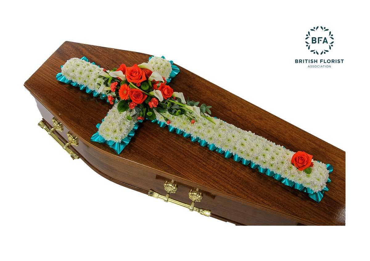 Large Casket Cross — funeral tribute by Floritta, London