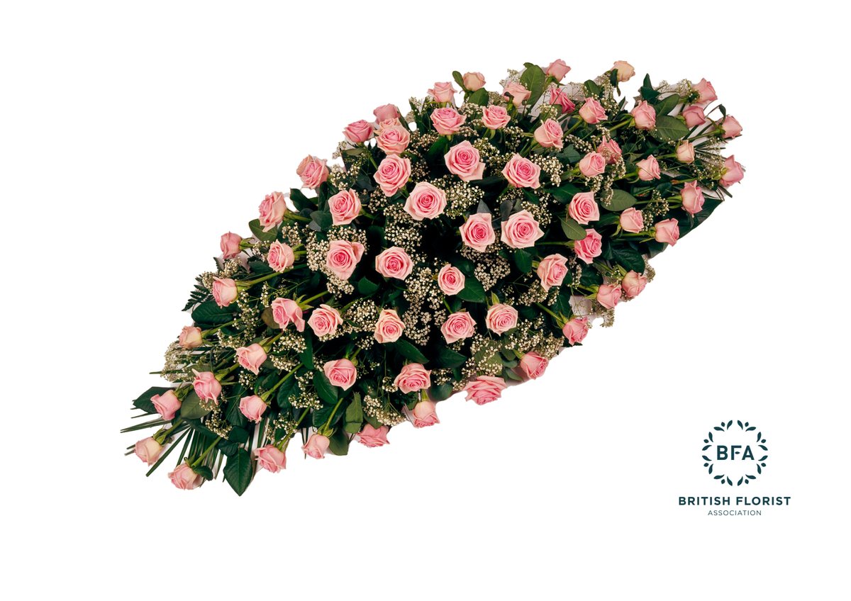 Double-Ended Casket Spray, 4ft — funeral tribute by Floritta, London