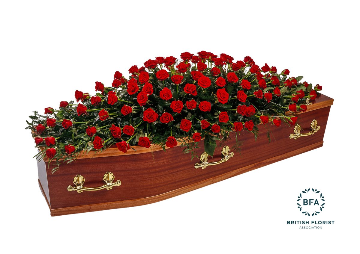 Full Casket Cover — funeral tribute by Floritta, London