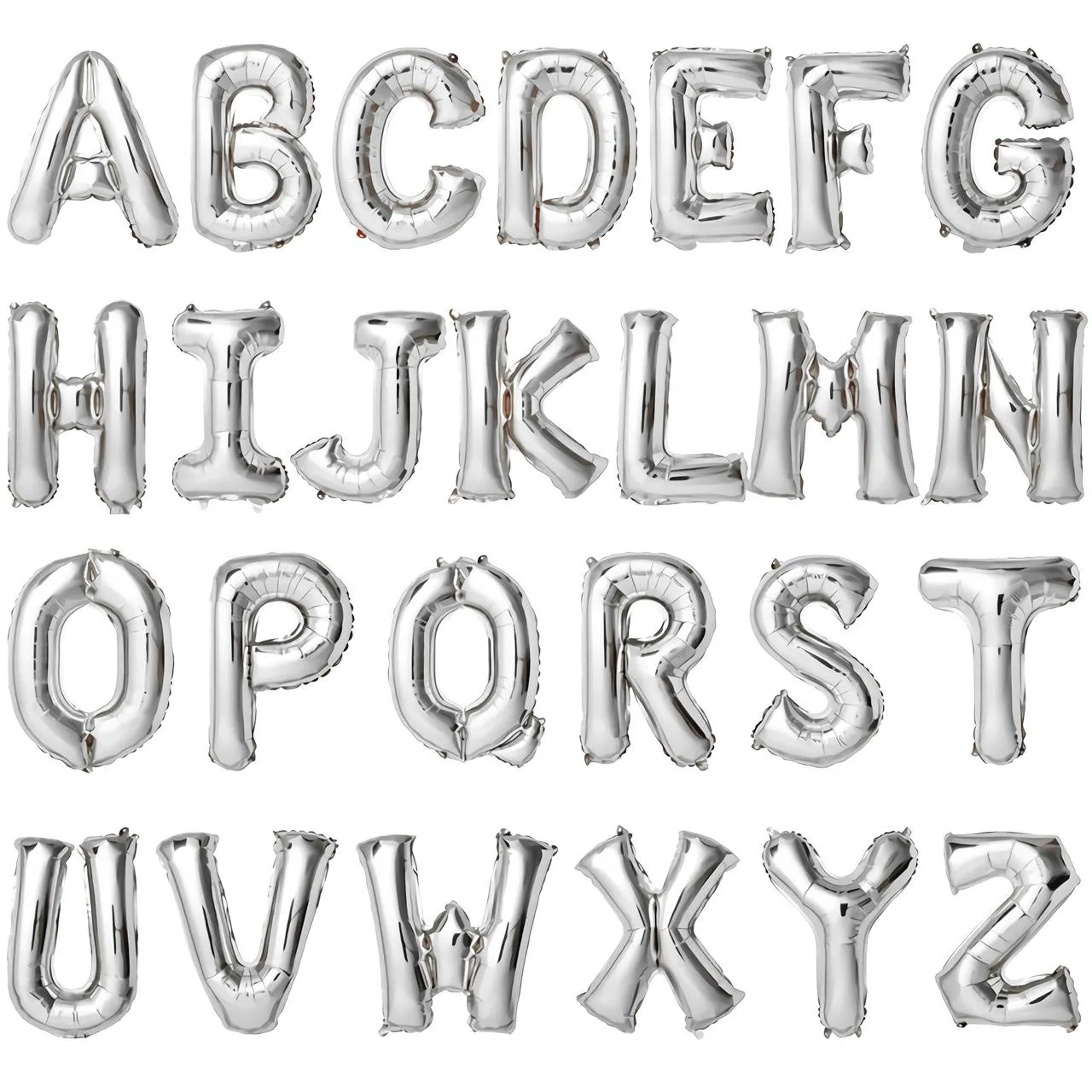 Silver foil letter balloon (write your letter in florist notes)